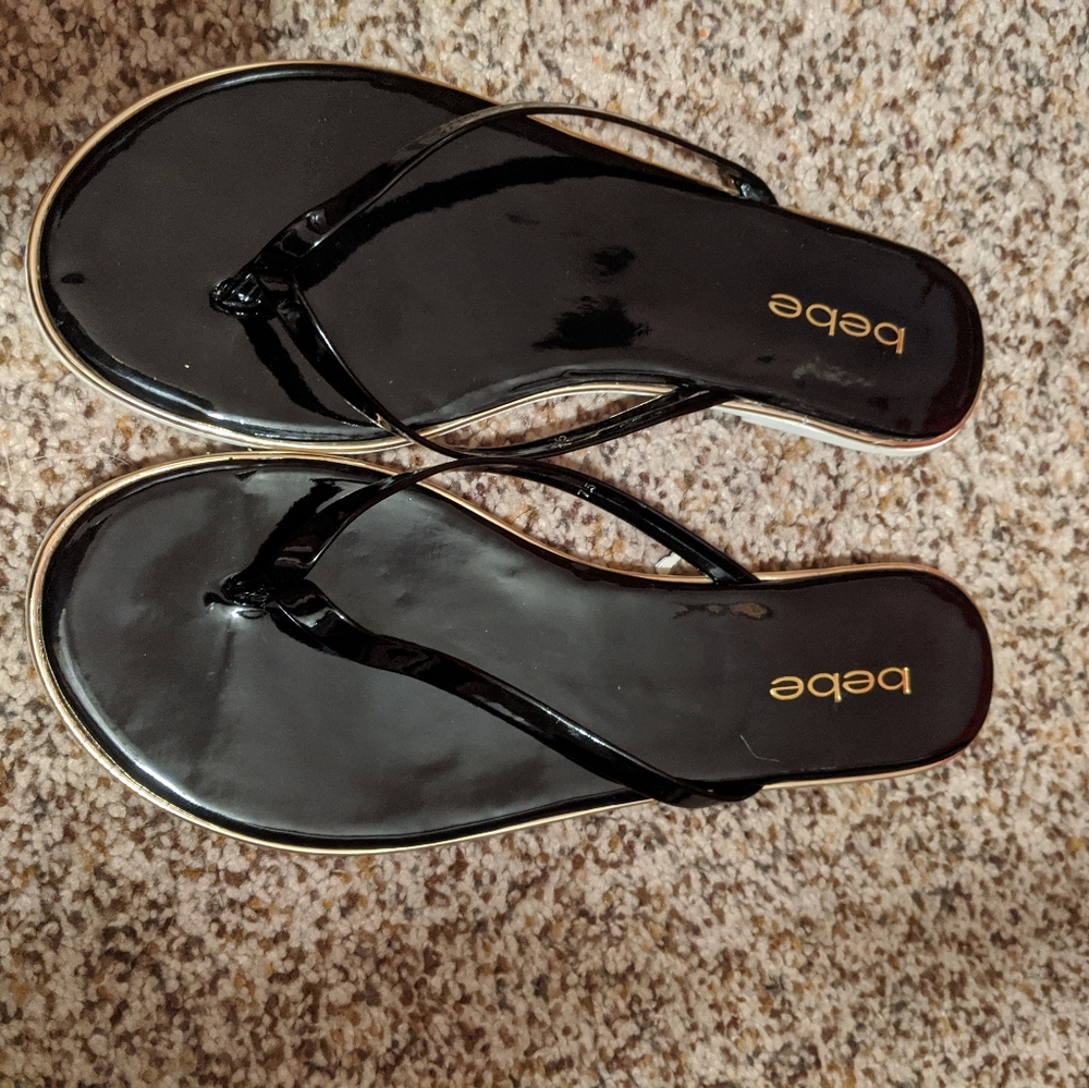 Brand New Bebe flip flops